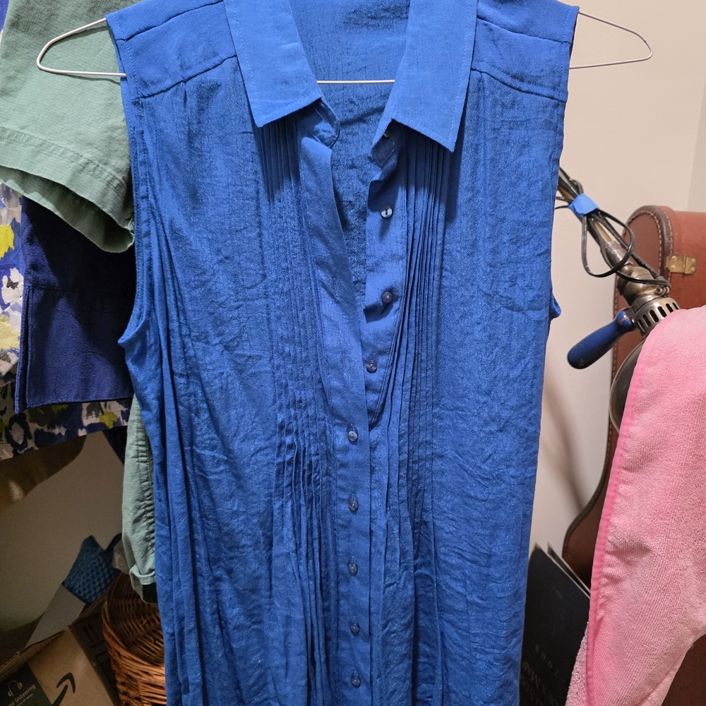 Fever Royal Blue Sleeveless Blouse